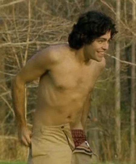 Shirtless Adrian Grenier is on his way to baring his naked ass in the film ...
