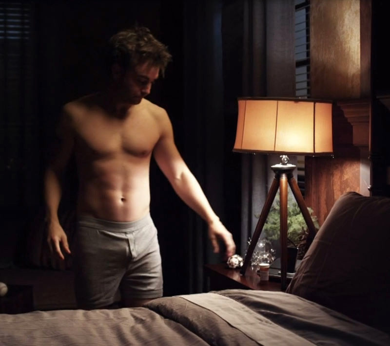 Shirtless Robin Dunne plays the role of Dr. Will Zimmerman on the TV series...