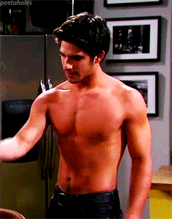Tyler Posey Shirtless in The Exes